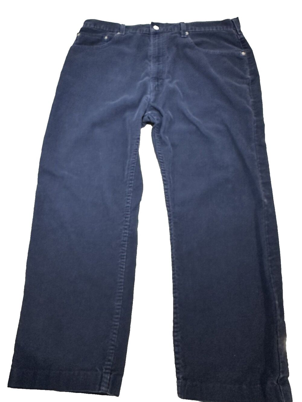 Levi's 569 Pants Mens 38x27 Corduroys Blue Vintage 2003 Baggy Cropped Hemmed